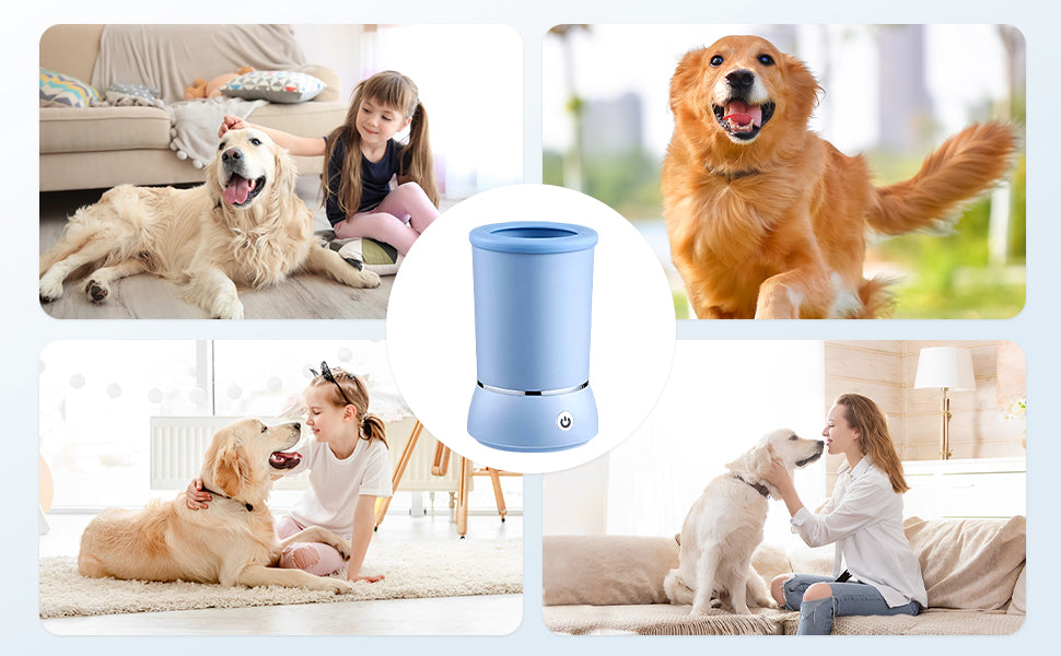 CleanPaws Pro™ – Hassle-Free Pet Paw Washer